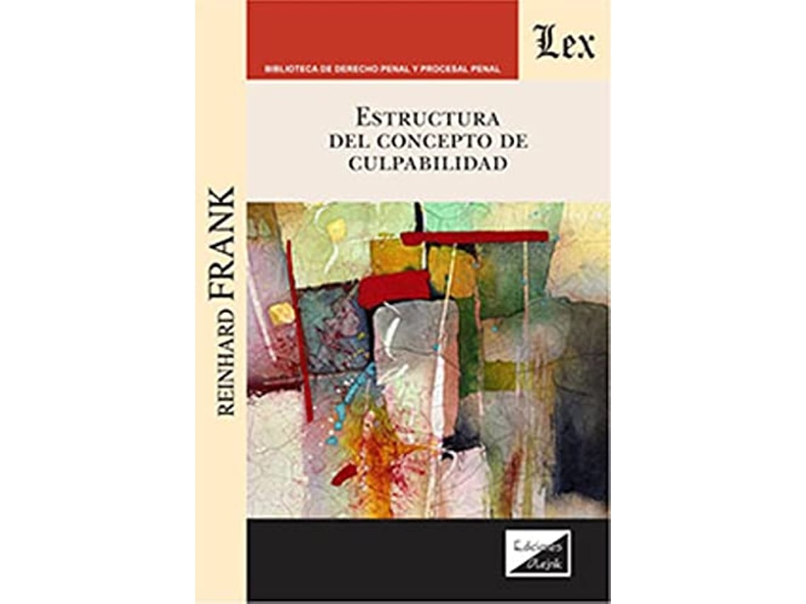 Livro Estructura Del Concepto De Culpabilidad de Reinhard Frank (Português)