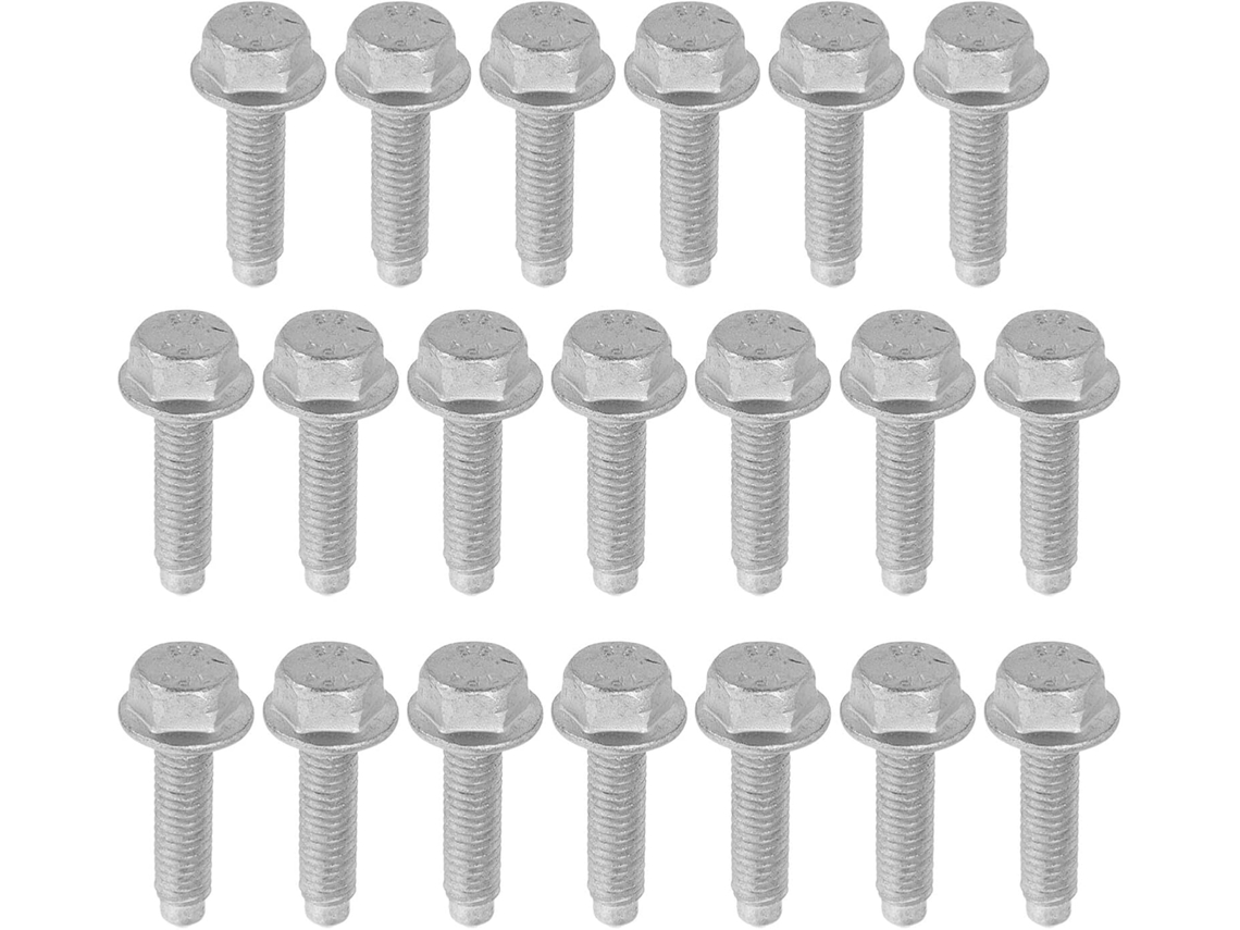 Conjunto De 20 Peças Parafusos E Porcas Metal Reforçados Para Flanges Escapamento Automóveis.