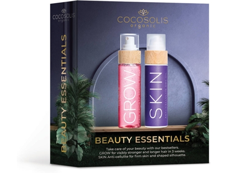 Coffret de Beleza COCOSOLIS Beauty Essentials GROW Hair Growth Serum + SKIN Anticellulite Dry Oil (100 + 110 ml)