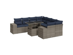 Garden Sofa Set, Garden Sofa Sets Vidaxl Cinzeto Rattan / Vime (n/a)
