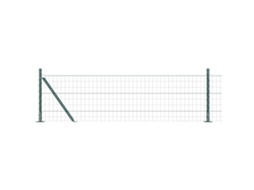 Conjunto 1 Cerca Externa Vidaxl Verde Aço (25 X 0,6 M)