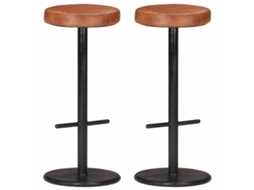 Bar Stool, Bar Stools Vidaxl Marrom Couro (n/a)