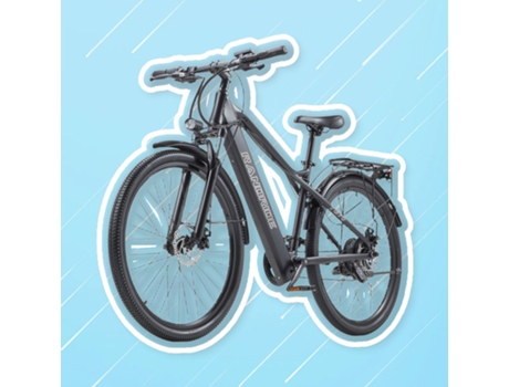 Bicicleta Eléctrica Randride Yg70 1000w 48v 14ah 45km/h Velocidade Máxima 50km Alcance Travão Mecânico Suspensão Do Garfo Dianteiro