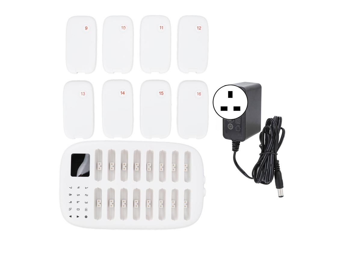 Sistema de Pager Sem Fio, Alcance de 500 M, 16, 2 Modos, 100 240 V AQUAFORGE