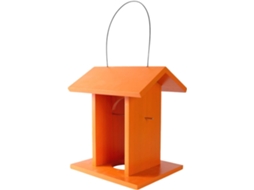 Casinha de Pássaros em Formato de Casa, Comedouro com Telhado Pequeno Comedouro Decorativo de Madeira para CHABERLU
