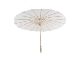 GUARDA CHUVA de Papel Decorativo Branco 60cm | S/MARCA