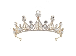 Coroa E Tiara Com Rhinestone Mulheres Meninas Prom Casamento