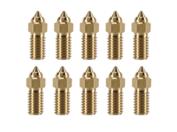 Kit Com 10 Bicos Para Impressora 3d Neptune Série 4, Bicos De Latão De 0,4 Mm Para Neptune 4 E 4 Pro