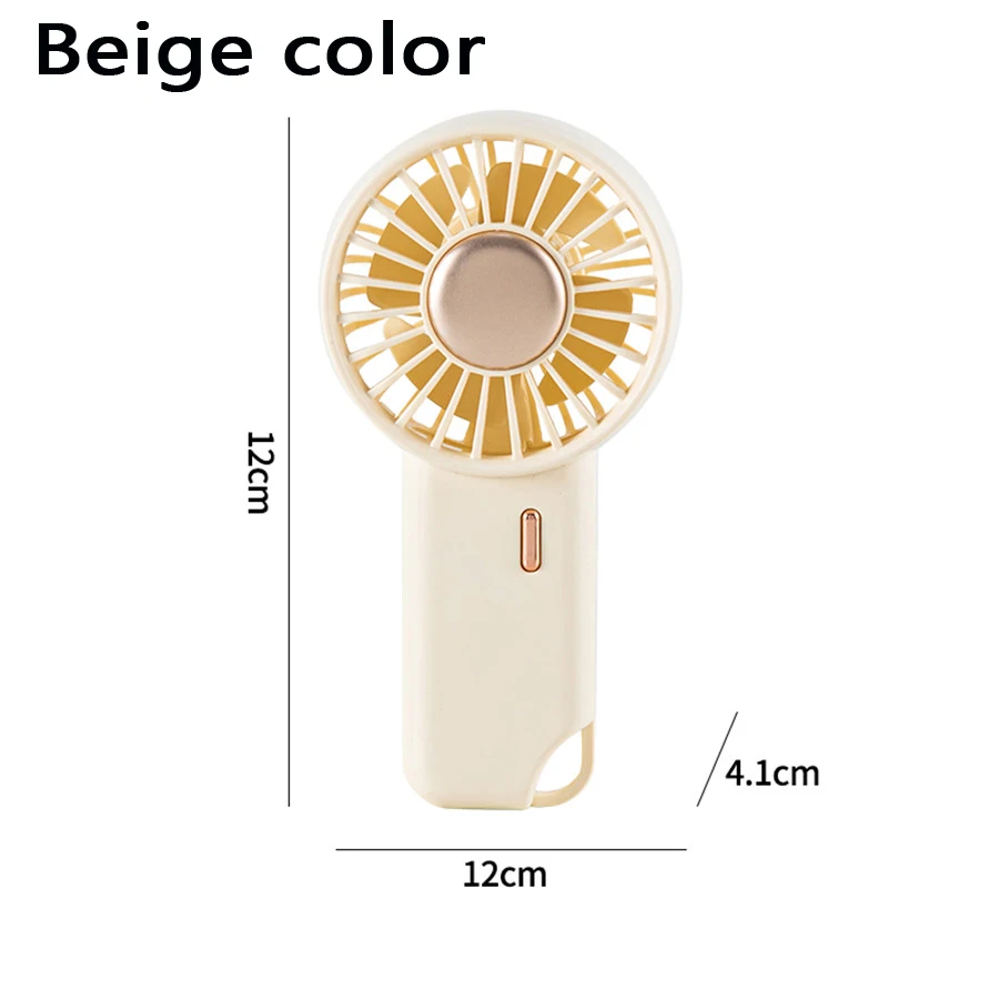 Mini ventilador MDUG branco silencioso de três velocidades com USB