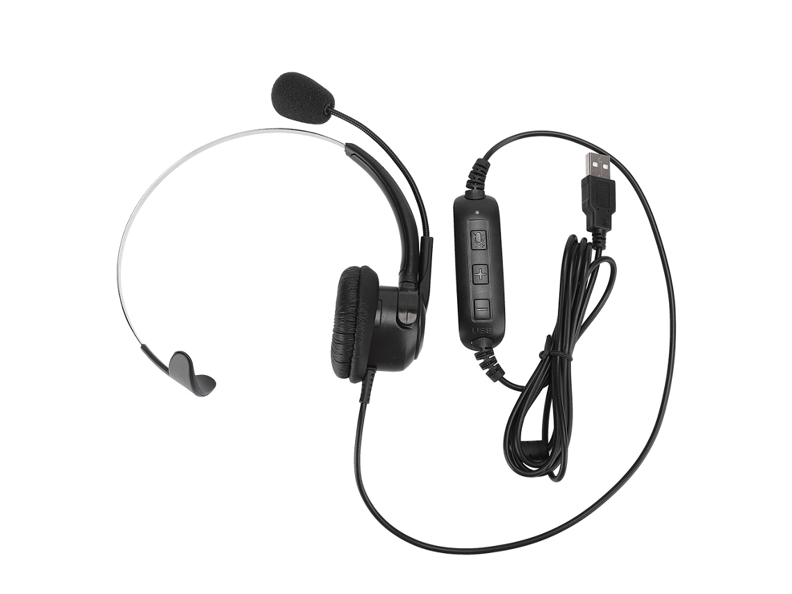 Fone De Ouvido Usb Mono Para Computador, Notebook E Skype