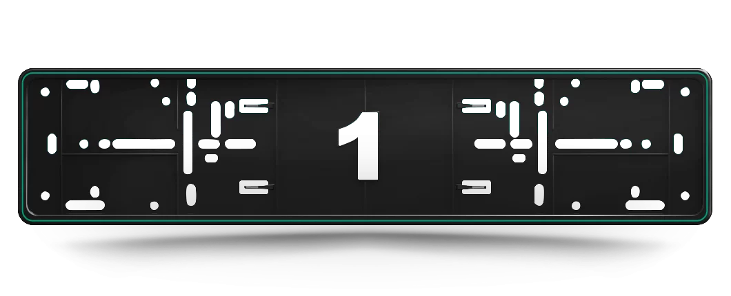 Base de Matrícula ALTI GIRI Cor British Racing Green
