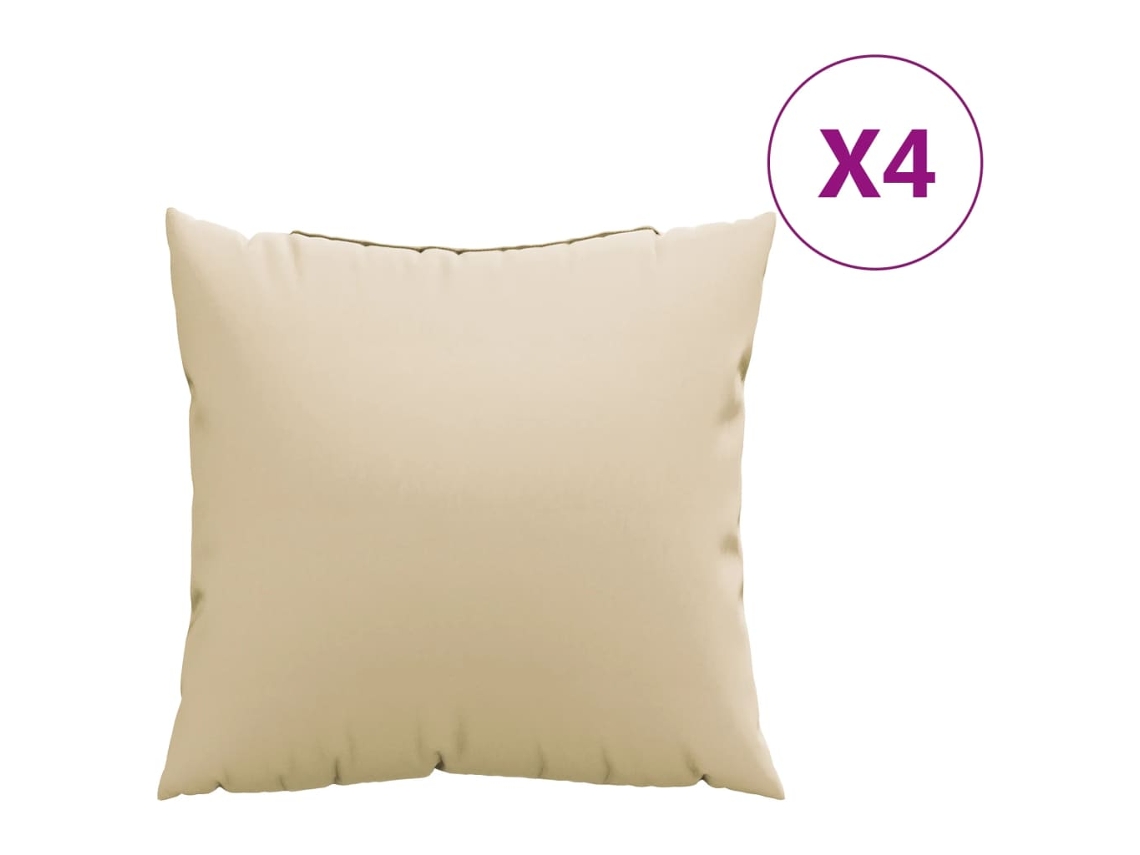 Sofa Cushion, Sofa Cushions Vidaxl Bege Tecido (50 X 50 Cm)