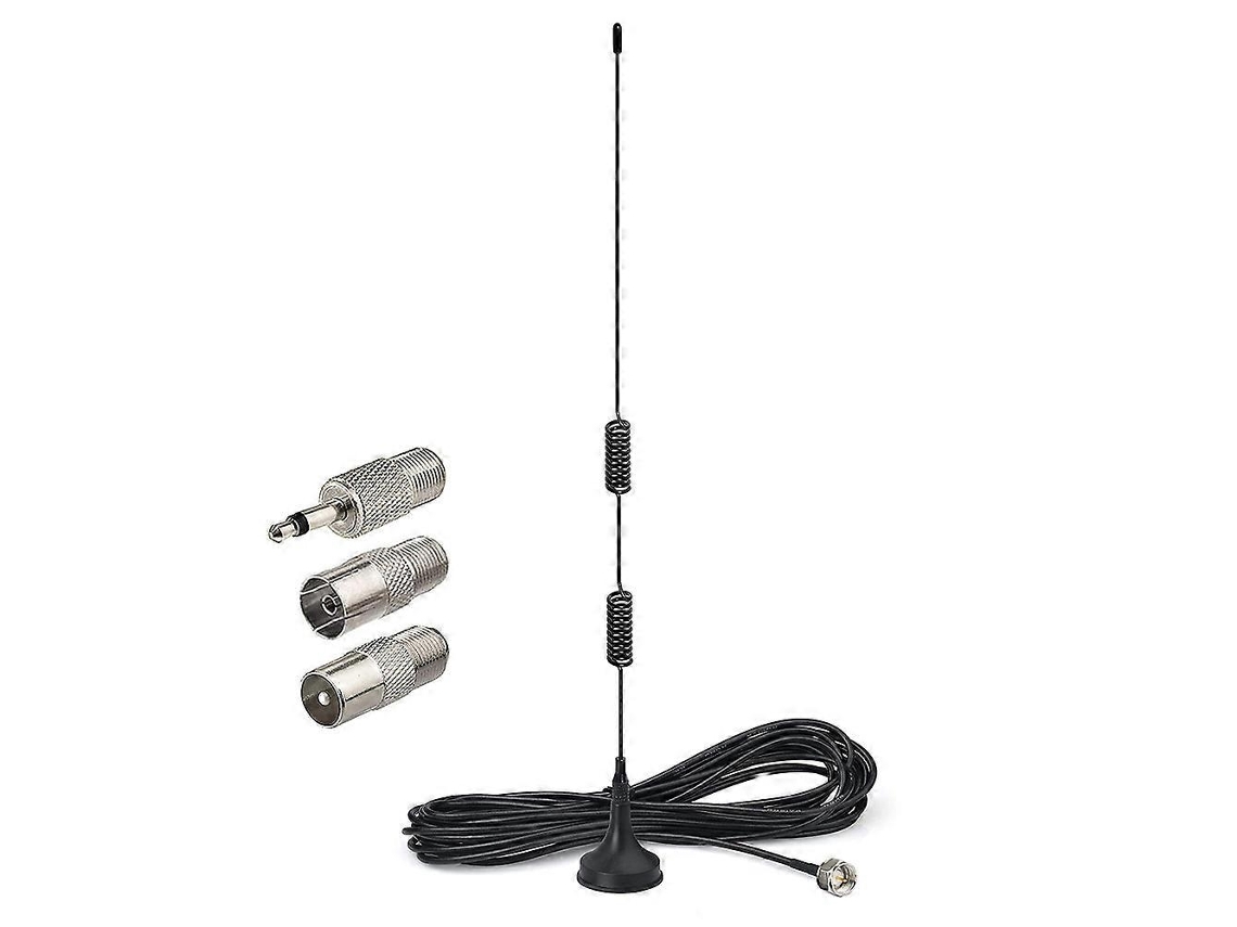 Antena Fm Portátil Com Base Magnética E Cabo De Extensão De 3 Metros, Recepção Dab Fm Aprimorada Perfeita Para Recepção De Sinal Aquaforge