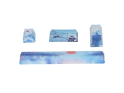 Kit De Keycaps Diy Padrão Snow Ice City Acessórios De Substituição Para Teclado Mecânico Universal Aquaforge