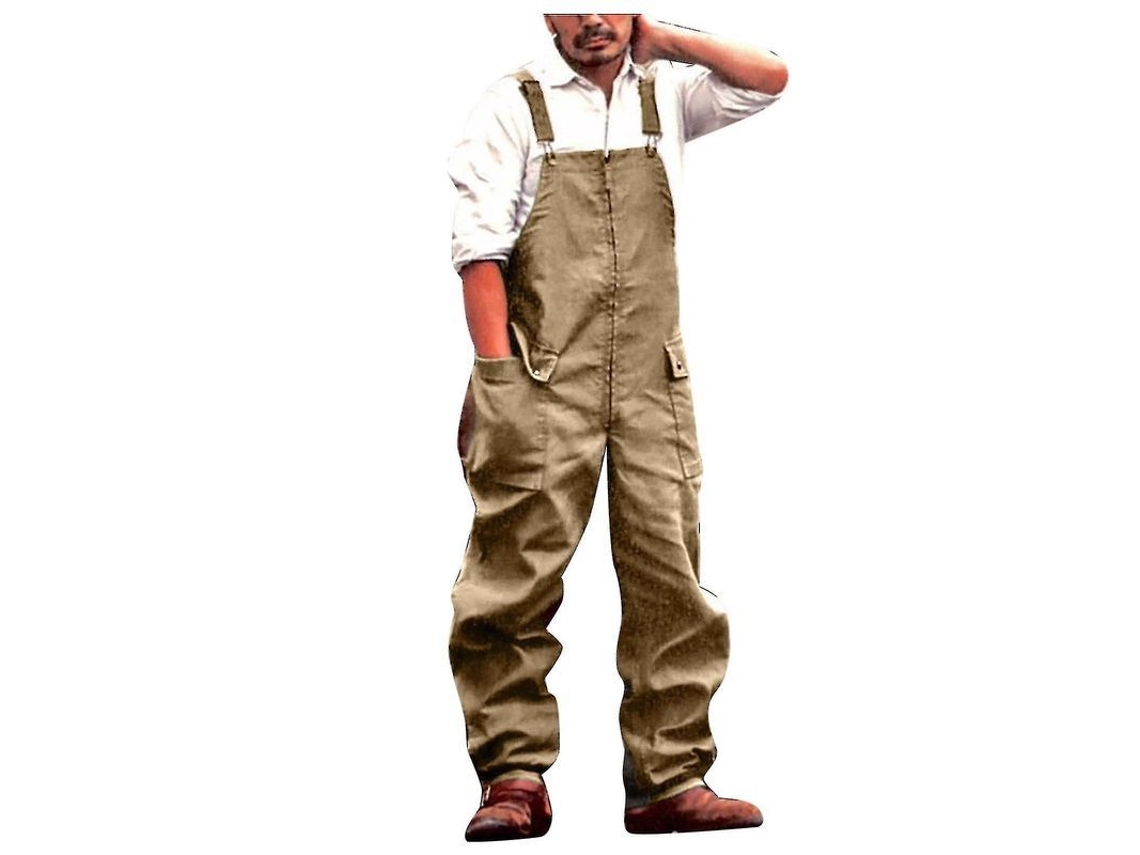 Calças Cargo Retrô Homem Tamanho Grande Casual | S/MARCA