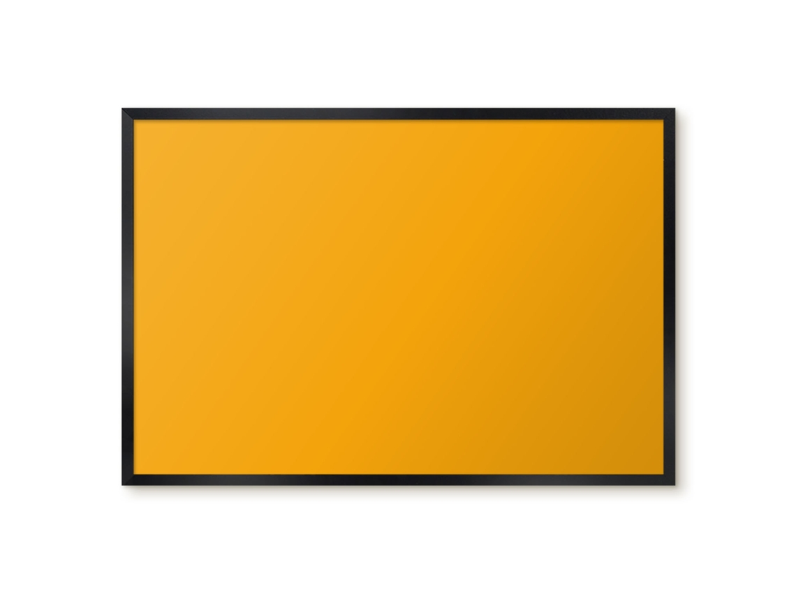 Quadro de vidro magnético bege-amarelo para hall de entrada Espelharte (60x40 cm)
