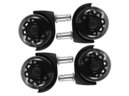 Conjunto De 4 Rodízios De Reposição Para Cadeiras De Escritório, Compatíveis Com Carpete.