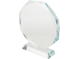 Troféu Octogonal De Cristal
