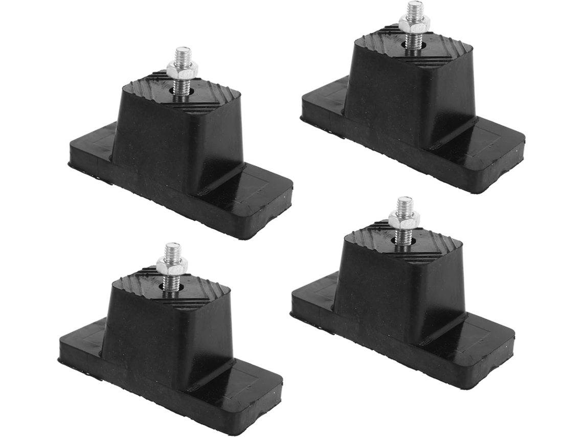 Conjunto De 4 Almofadas Isoladoras Borracha Para Condensadores Ar Condicionado, Com Absorção De Impacto E Amortecimento