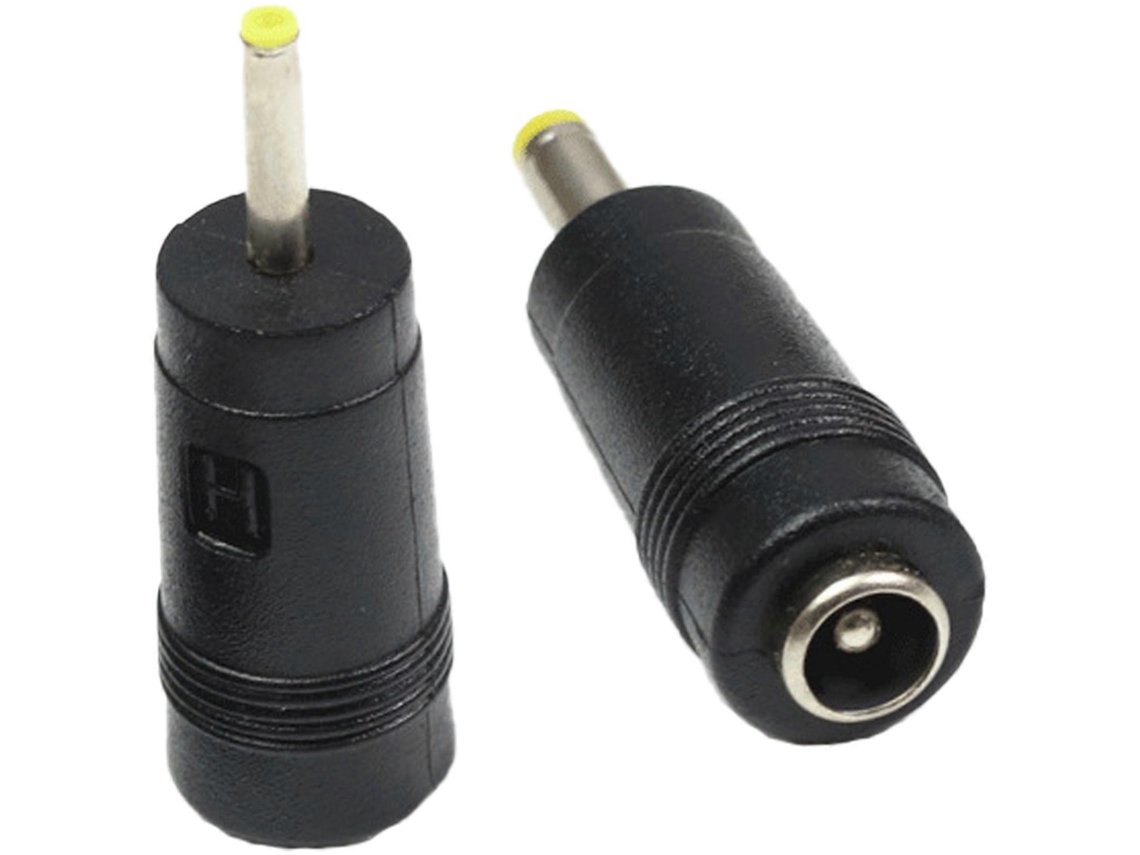 Adaptador Dc Fêmea 5,5×2,1 Para Macho 2,5×0,7 Mm