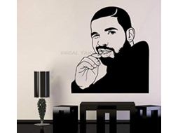 Arte Engraçada Drake Mural Adesivo De Vinil Para Parede Top Músico Rapper Adesivo De Vinil Arte Para Decoração De Casa Quarto 1557 Aquaforge