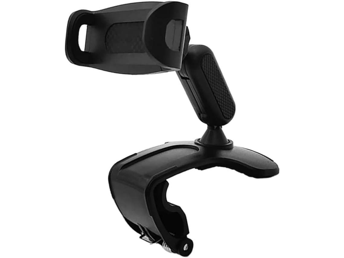 Suporte Giratório E Multifuncional Para Celular Em Abs Com Clipe Ajustável Para Carro.