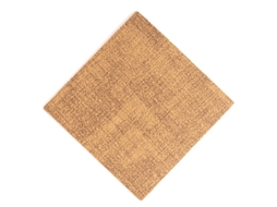 Conjunto De 6 Porta Copos Quadrados De Cortiça De Madeira 10x0,2 Cm Slowmoose