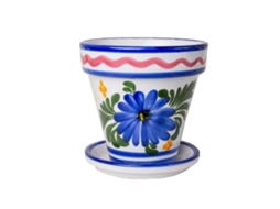 Maceta ceramica flor 32x35,5 cm