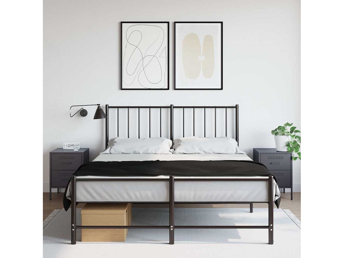 Vidaxl Mesas De Cabeceira 2 Pcs 36x39x50,5 Cm Aço Antracite