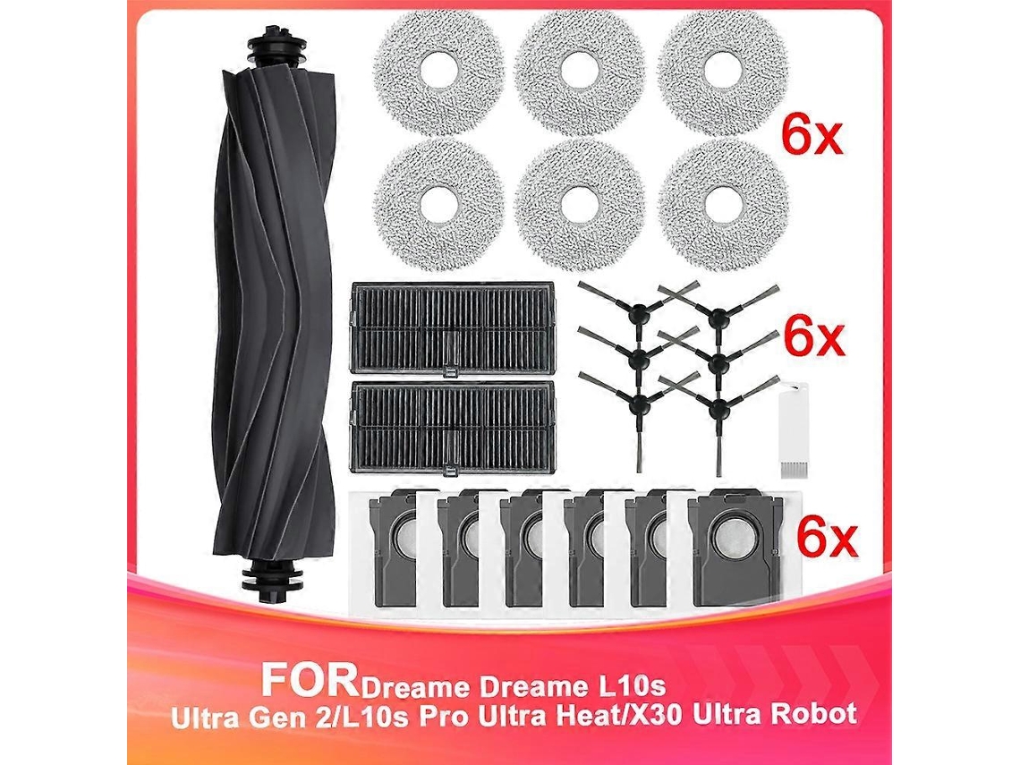 Acessórios Para O Aspirador Robô L10s Ultra Gen 2/l10s Pro Ultra Heat/x30 Ultra Com Escova Principal_ptg