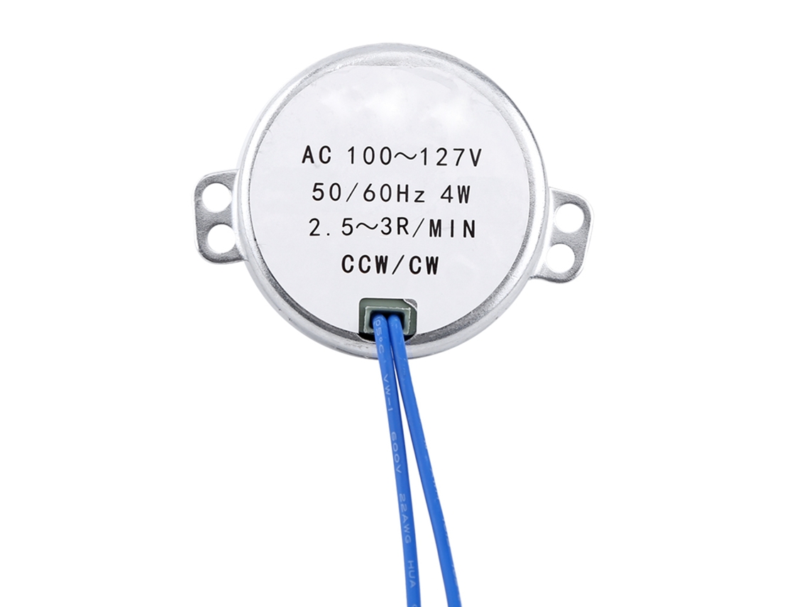 Motor Síncrono Ac 100-127v 4w 50/60hz Ccw/cw Motor Redutor Elétrico Rotativo