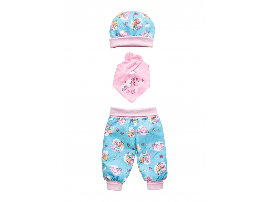 Conjunto de ropa para muñecas Heless, unicornio y hada, 3 piezas, 35-45 cm, algodón.