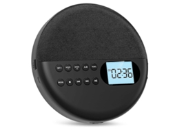 Reprodutor De Cd Portátil Com Bluetooth Caixas De Som Recarregáveis E Display Lcd Asp