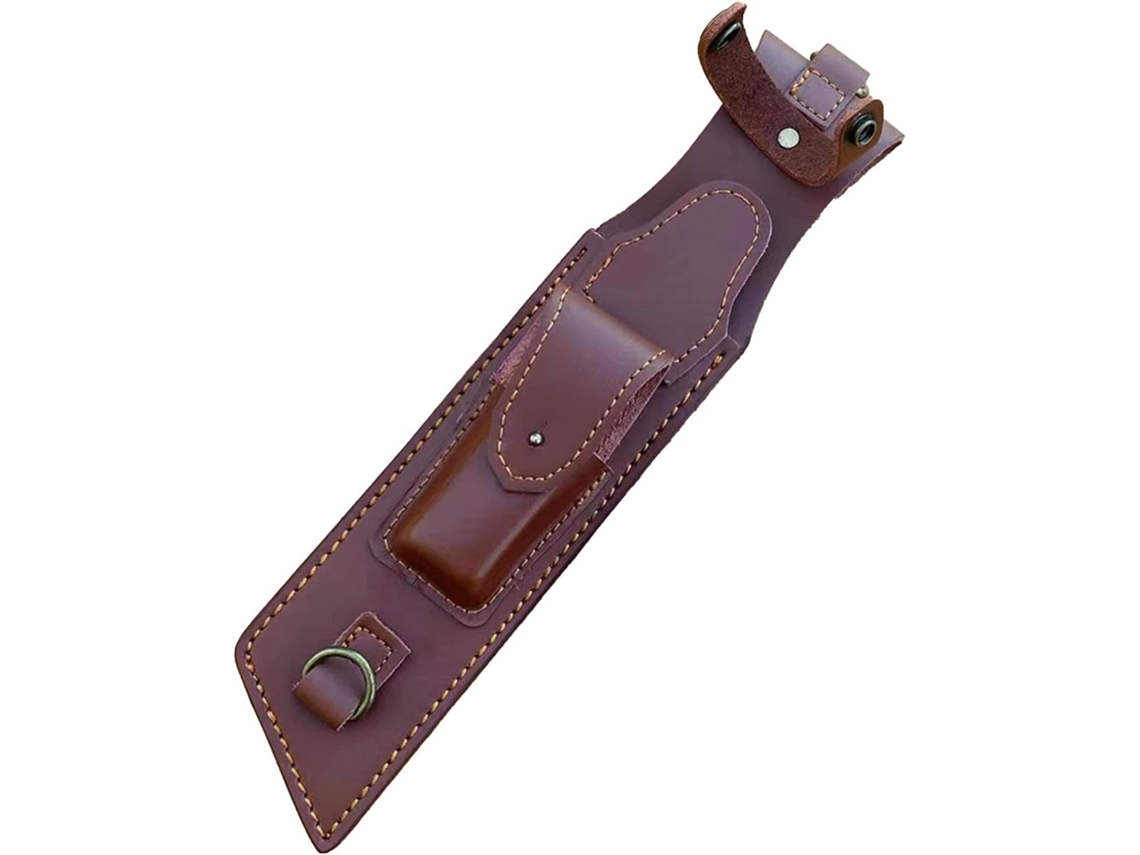Estojo Em Couro Sintético Com Cortador Reto Portátil, Bolsa De Armazenamento Ampla Em Couro Sintético, Estojo Com Alça