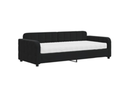 Daybed With Mattress, Daybeds With Mattresses Vidaxl Preto Veludo (90 X 200 Cm)