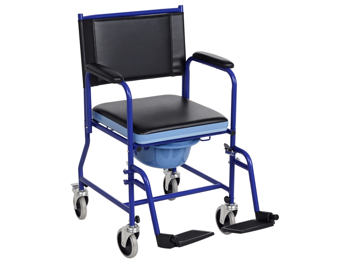 Cadeira de Banho TOPBRICO acolchoada em forma de U para idosos, deficientes e gestantes (54x52x70cm) branca