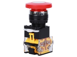 Botão de Parada de Emergência Industrial 3 Unidades 440v 10a 22mm