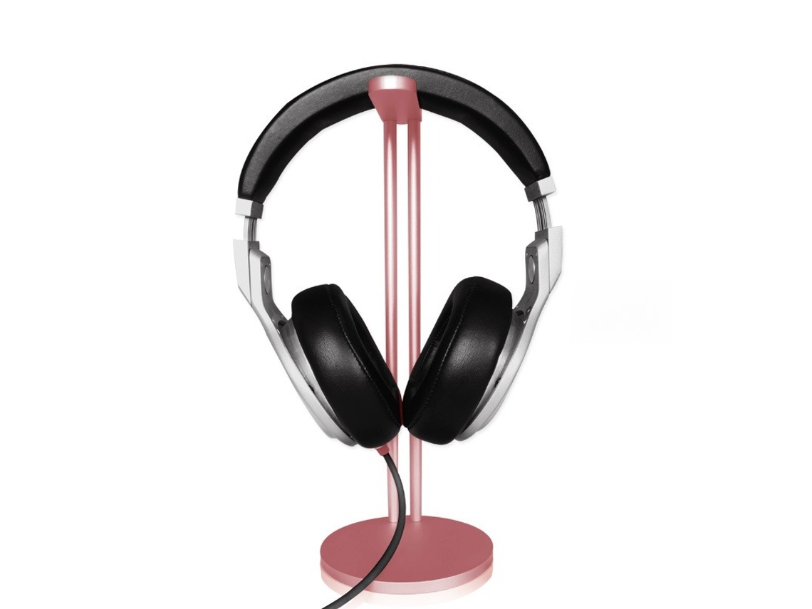 Suporte Fones Alumínio,base Antiderrapante, Para Headset Over-ear Rosa Gold