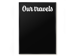 Magnetic Board For Wall Our Travels For The Bedroom Espelharte (50x70 Cm)