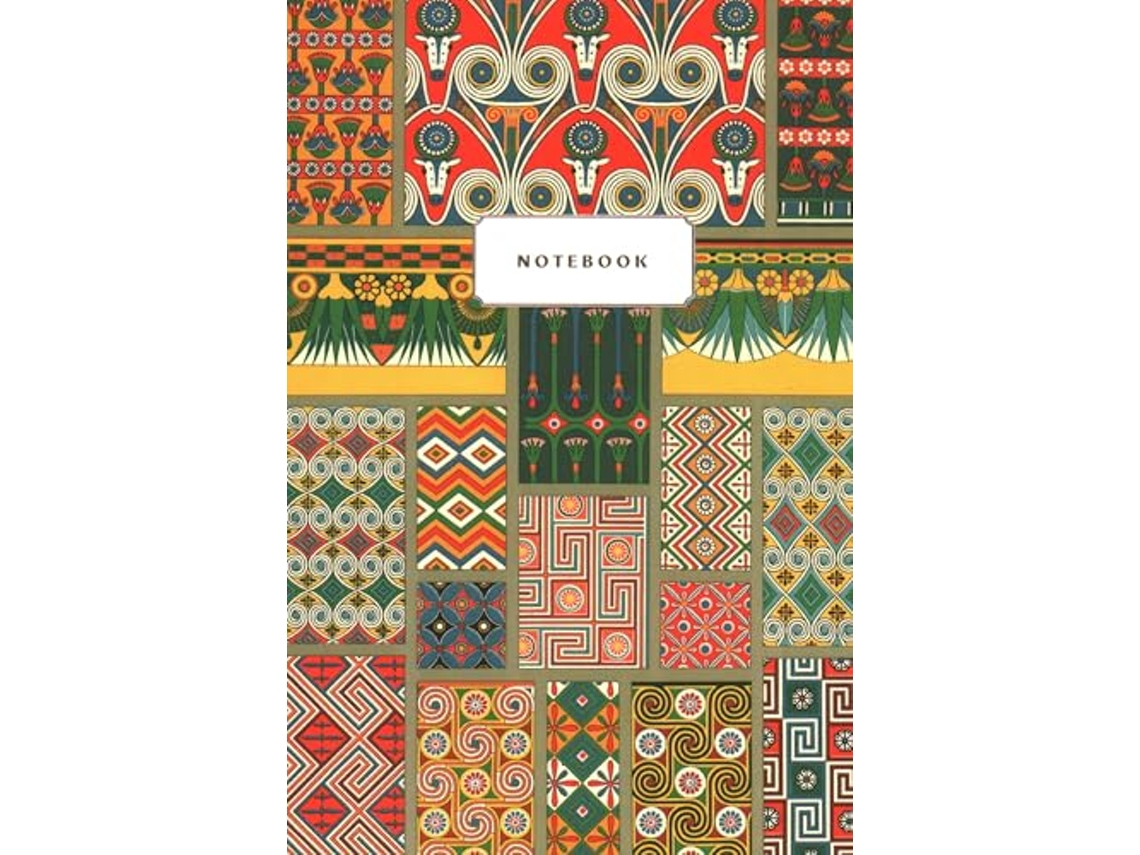 Livro Ancient Egypt Patterns Albert Racinet A5 Notebook de Racinet e Albert (Inglês)