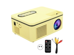 Aetheria projetor Mini Led Portátil 1080p Hdmi Multifuncional Home Theater S361 Amarelo