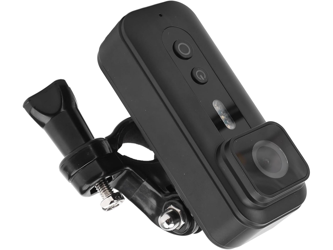Câmera De Guidon Com Lumière Remplissage 1080p Grand Angle Anti-secousse Para Ciclismo Noite Aventura Abs