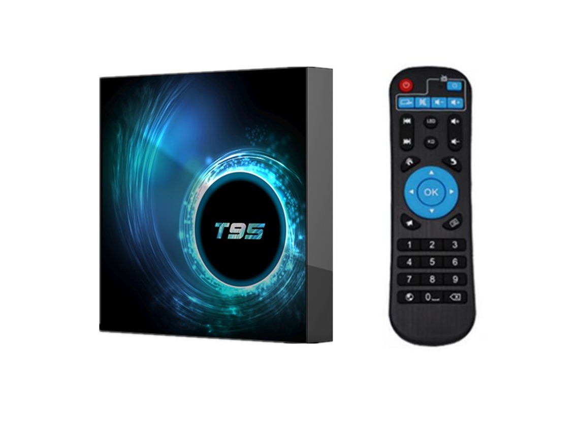 Box Smart Tv T95 Android 10 4Gb 32Gb 64Gb Allwinner H616 Quad Core 1080P H.265 4K 2Gb 16Gb Android 10.0 Black4Gb + 32Gb