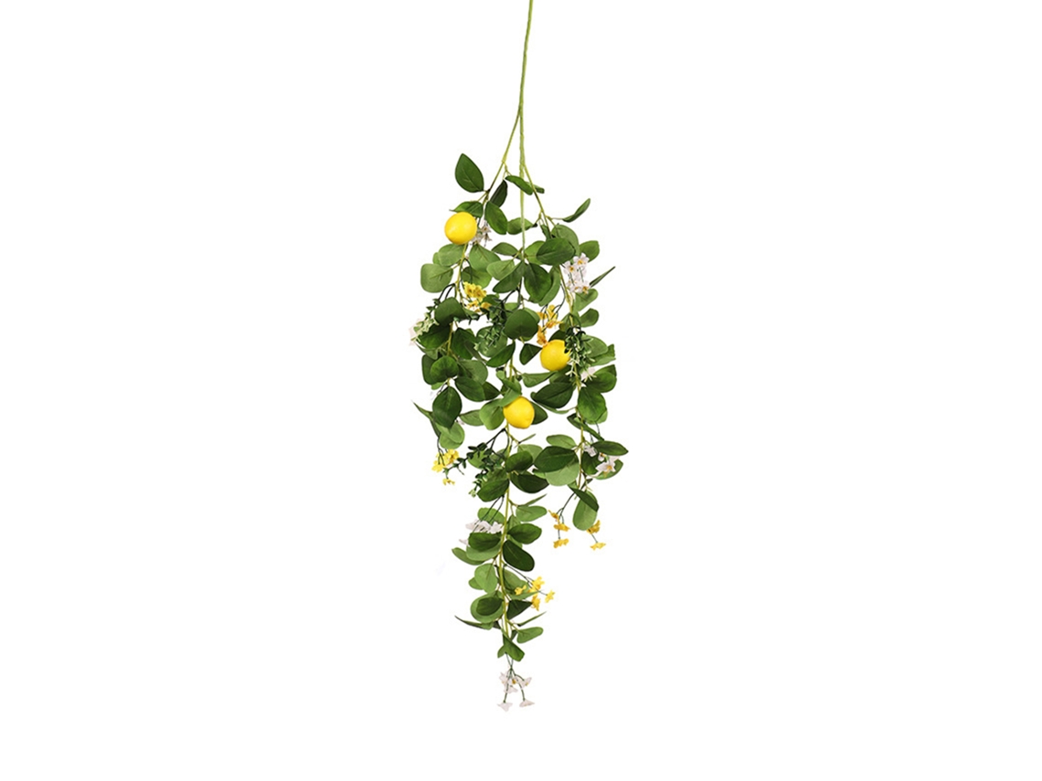 Laxiscreed Arranjo Floral Artificial Primavera E Verão Com Ramos E Limões Para Parede