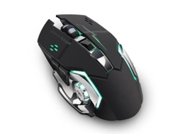 Rato YIZHOOD X8 Carregamento sem fio Gaming Mute Backlit Mecânico Óptico Acessórios de Computador para PC Laptop preto