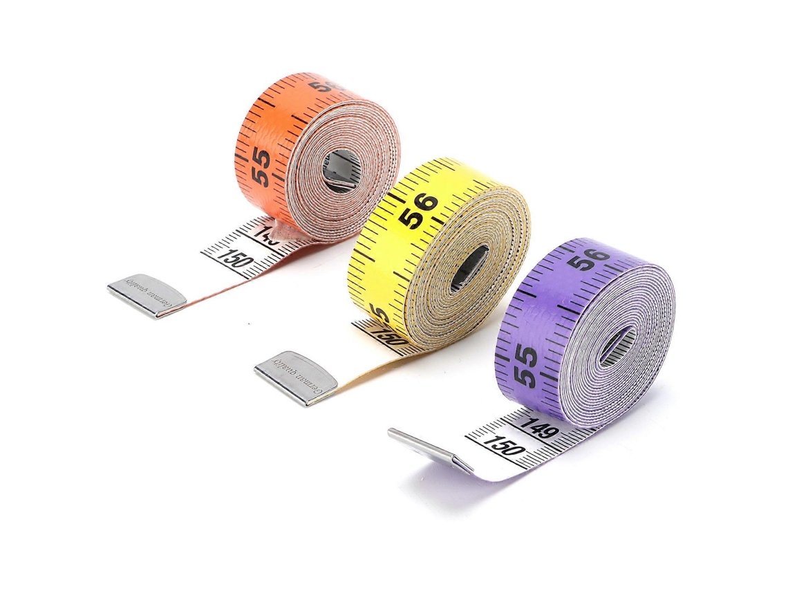 Peças De Fitas Métricas Macias De Pvc Coloridas Réguas Dupla Face Para Costura De Tecidos, Alfaiataria, Roupas, Tricô Aquaforge