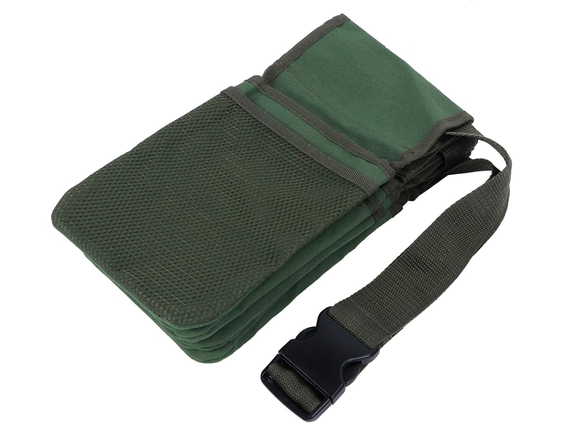 Bolsa de cintura para ferramentas de jardinagem Ritoeasysports com 4 bolsas para organizar suprimentos Feita em lona resistente Na