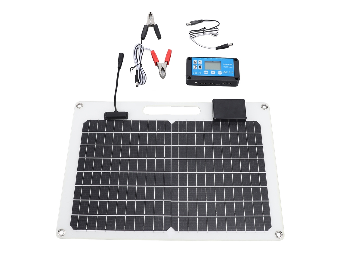 Carregador de Bateria Primerox para painel solar 100w, controlador, USB dual
