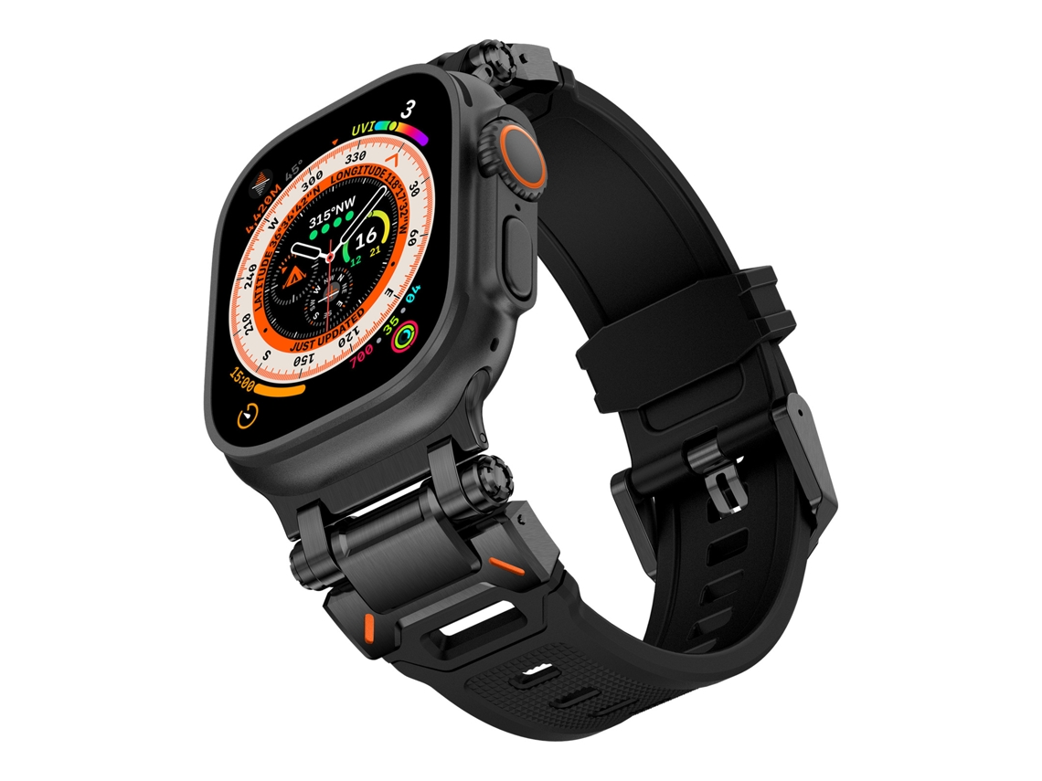 Bracelete universal para Apple Watch 42/44/45/49mm XIAOMOYU, preto