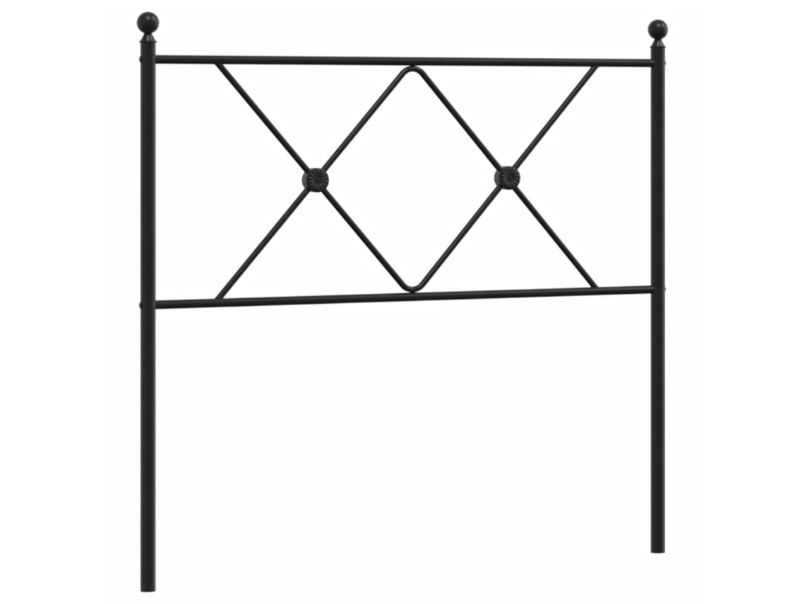 Cabeceira de substituição de 90 cm em metal marrom, exclusiva da MAISON.